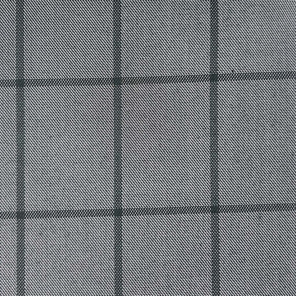 Westwood Hart Online Custom Hand Tailor Suits Sportcoats Trousers Waistcoats Overcoats Silver Grey Bold Windowpane