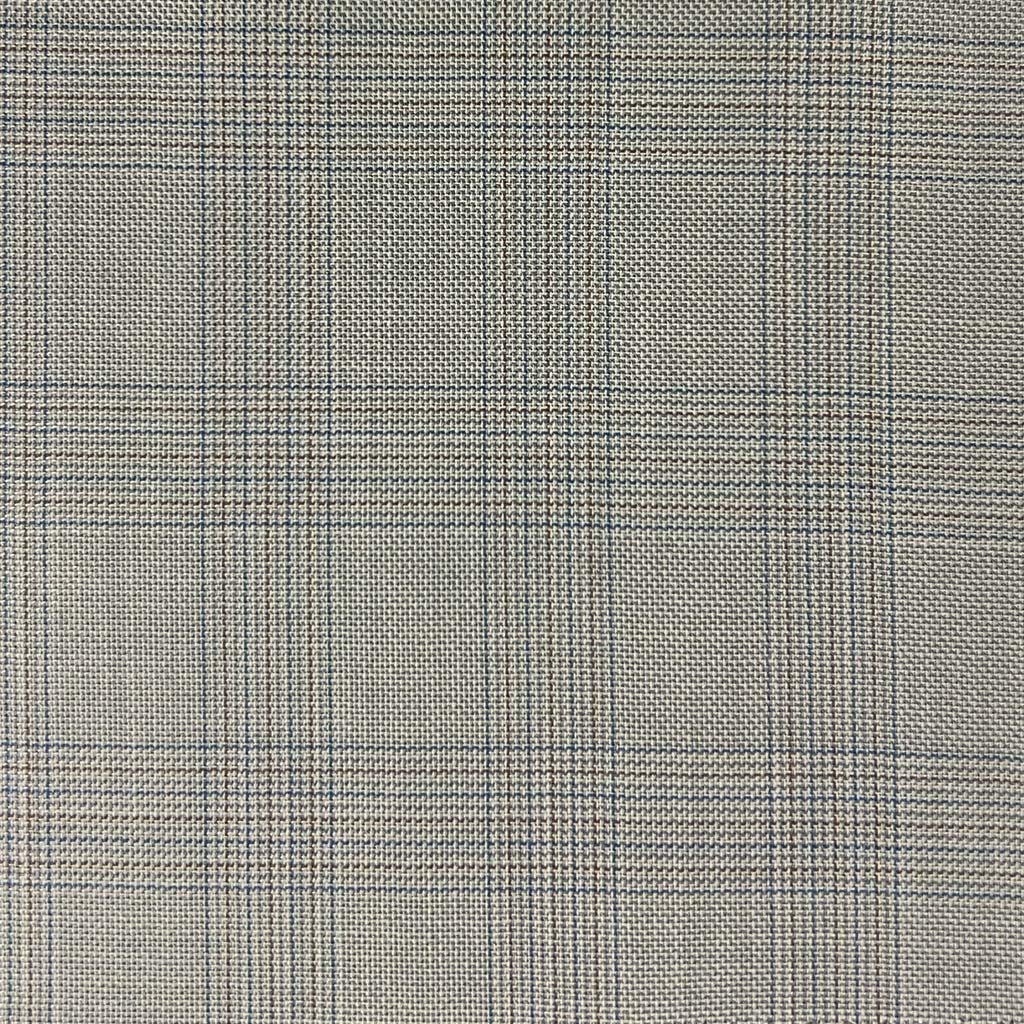 Westwood Hart Online Custom Hand Tailor Suits Sportcoats Trousers Waistcoats Overcoats Light Grey With Blue And Brown Plaid