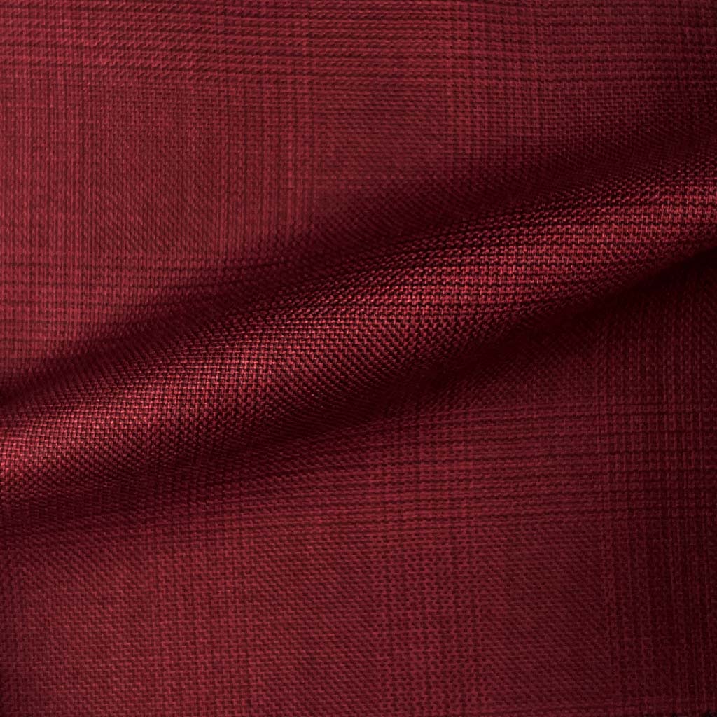 Westwood Hart Online Custom Hand Tailor Suits Sportcoats Trousers Waistcoats Overcoats Cherry Red Self Plaid Design