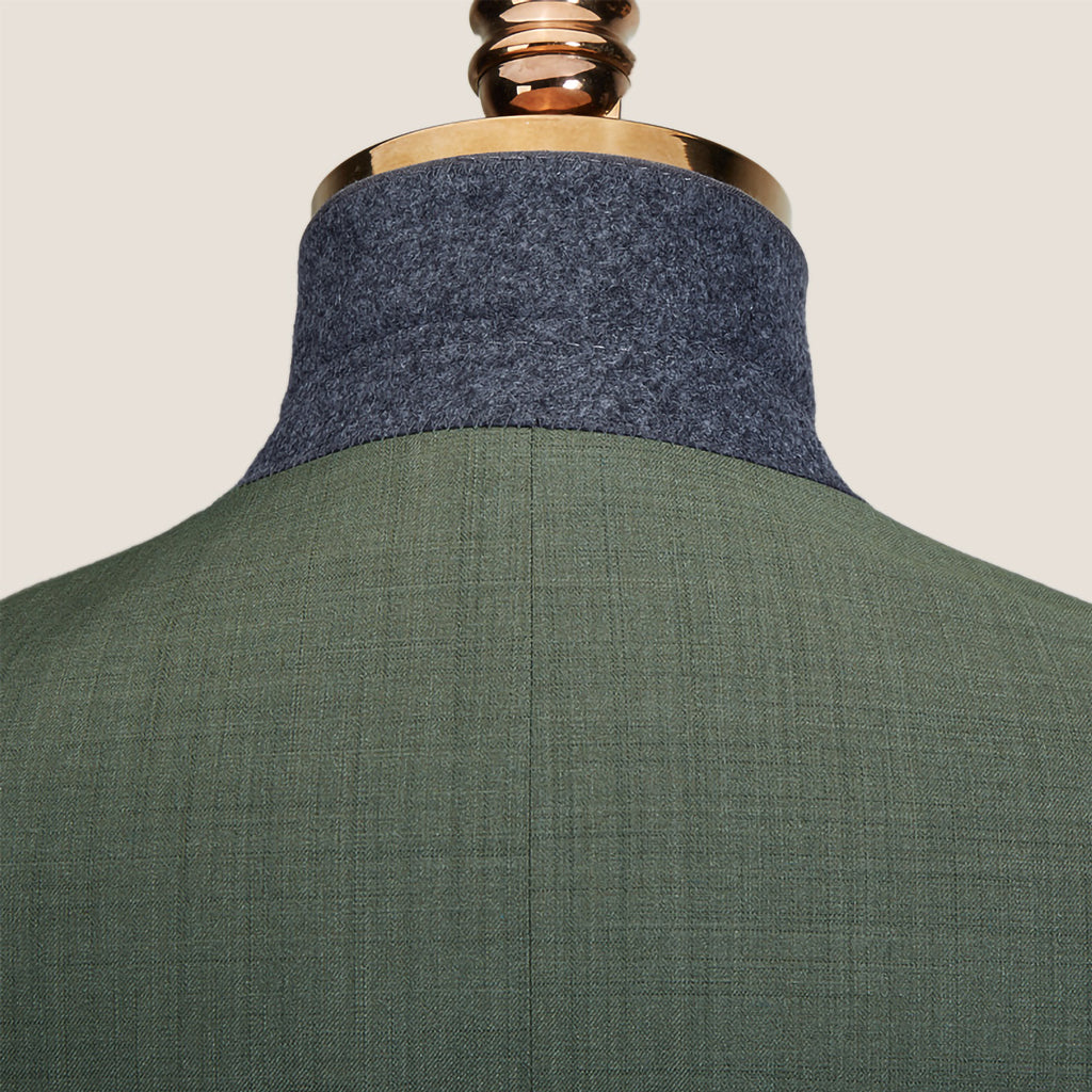 Westwood Hart Online Custom Hand Tailor Suits Sportcoats Trousers Waistcoats Overcoats Hunter Green Plain Weave