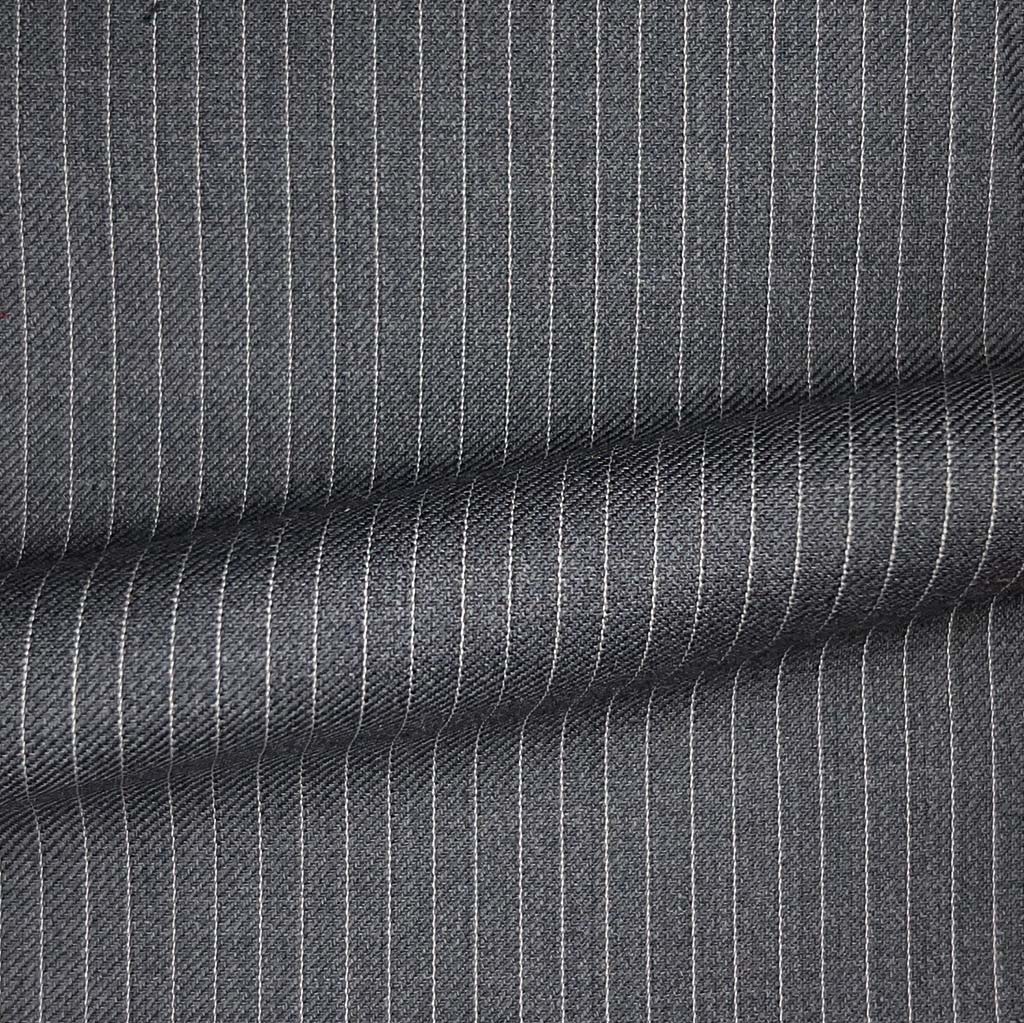 Westwood Hart Online Custom Hand Tailor Suits Sportcoats Trousers Waistcoats Overcoats Grey With Cream Narrow Pinstripes