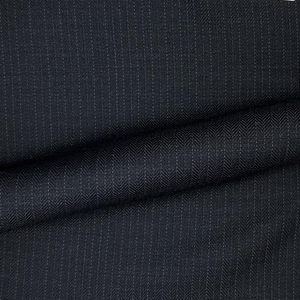 Westwood Hart Online Custom Hand Tailor Suits Sportcoats Trousers Waistcoats Overcoats Dark Chrcoal Grey Self Stripes