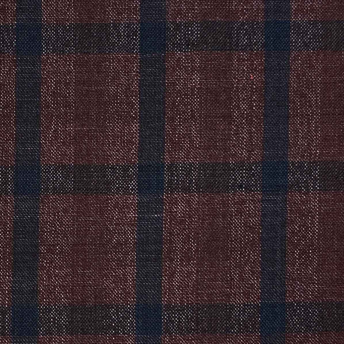 Rust And Navy Windowpane – Westwood Hart