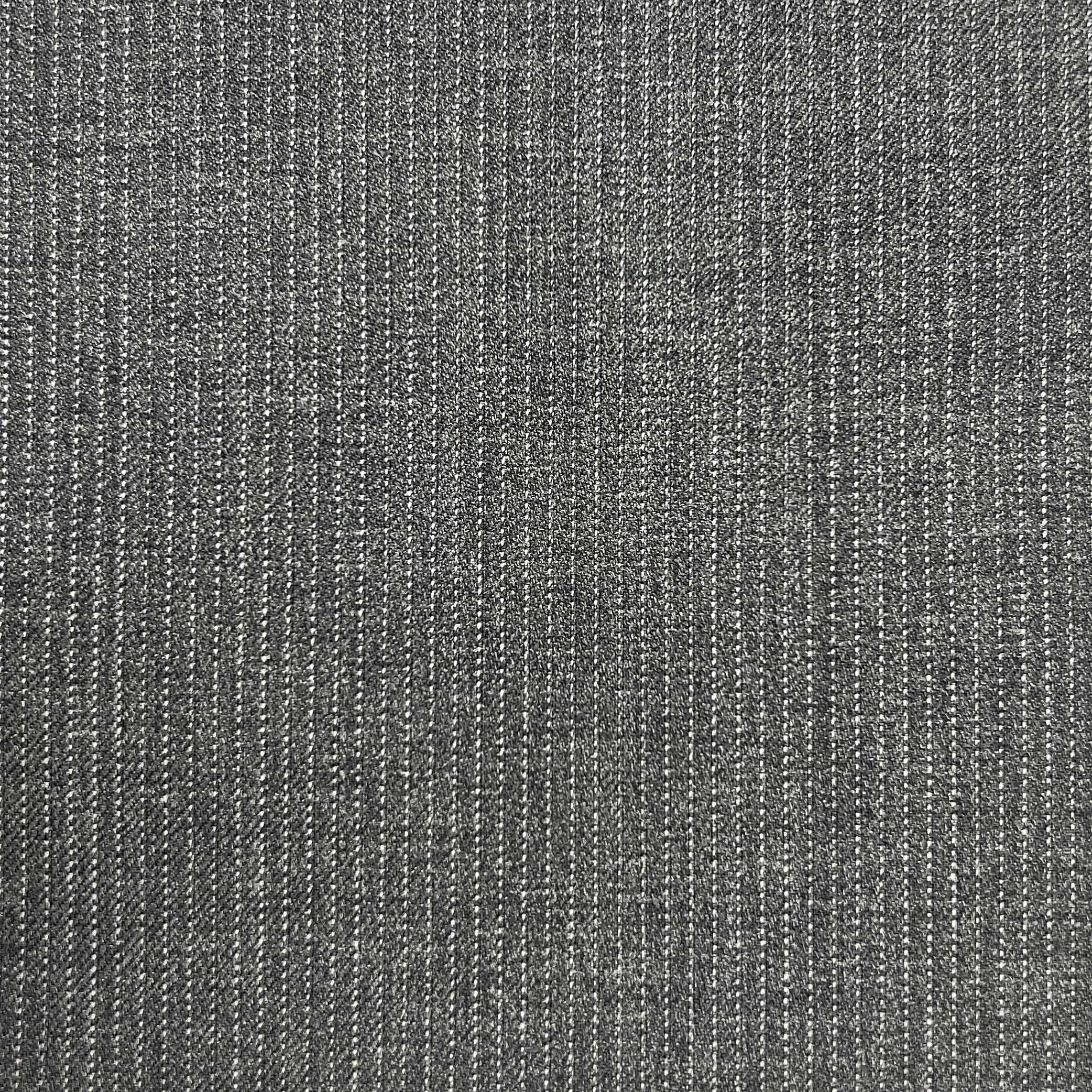 Westwood Hart Online Custom Hand Tailor Suits Sportcoats Trousers Waistcoats Overcoats Medium Grey Narrow Pinstripes Design