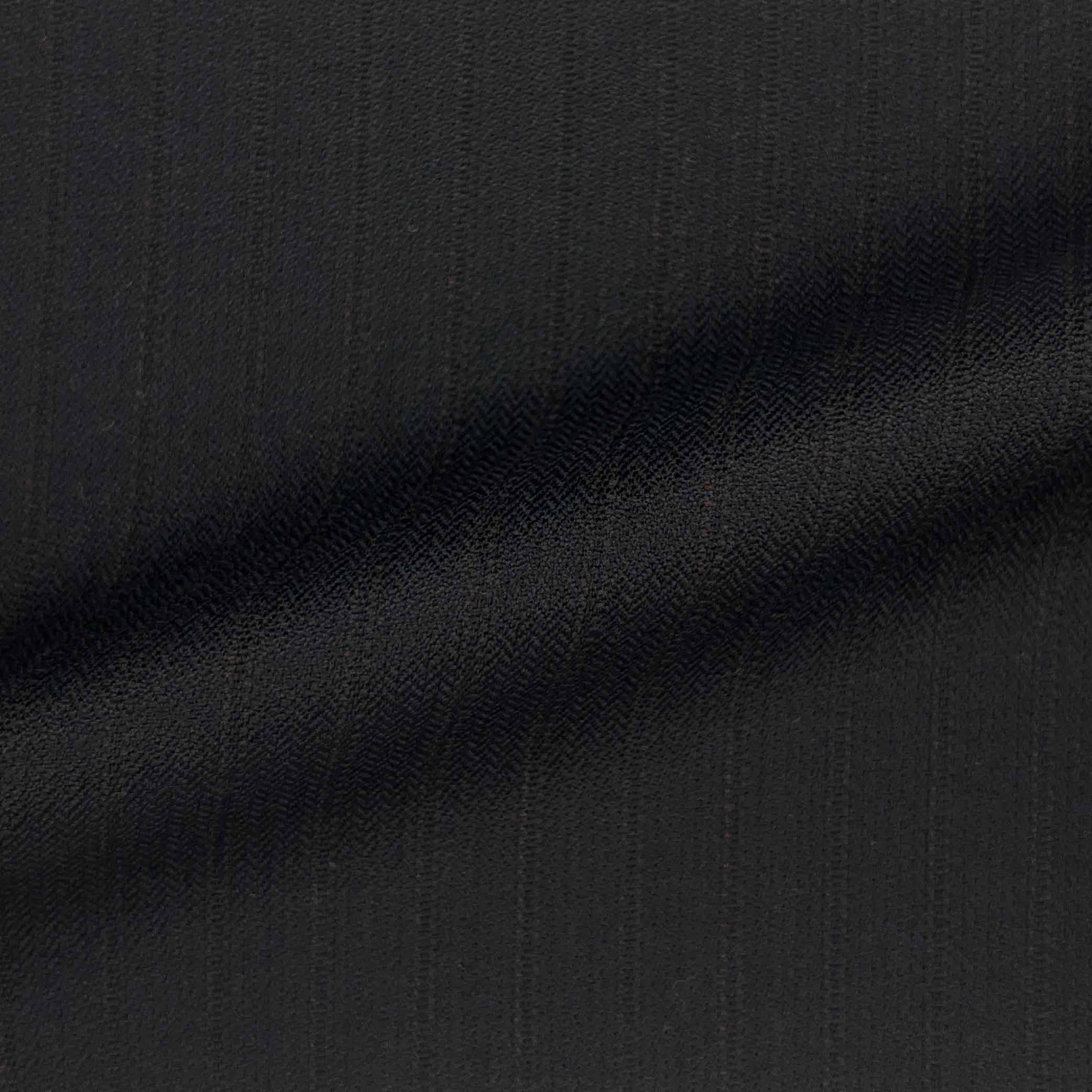 Westwood Hart Online Custom Hand Tailor Suits Sportcoats Trousers Waistcoats Overcoats Black With Fine Red Stripes Design