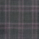 Westwood Hart Online Custom Hand Tailor Suits Sportcoats Trousers Waistcoats Overcoats Steel Grey With Purple Plaid