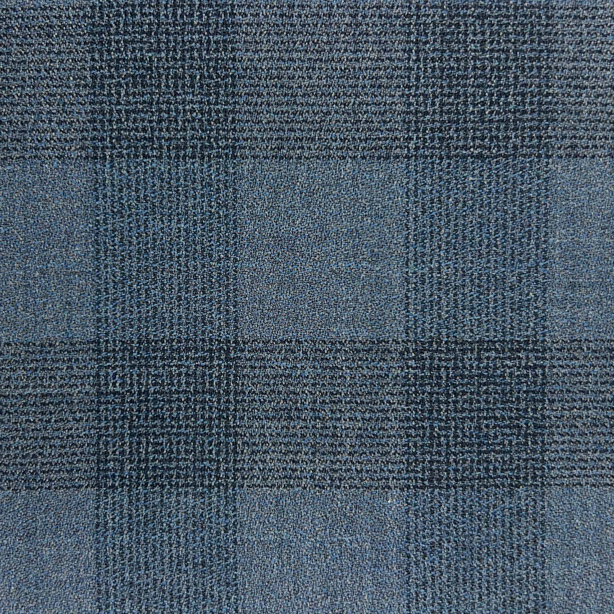 Westwood Hart Online Custom Hand Tailor Suits Sportcoats Trousers Waistcoats Overcoats Heather Grey With Black Plaid Crepe Finish