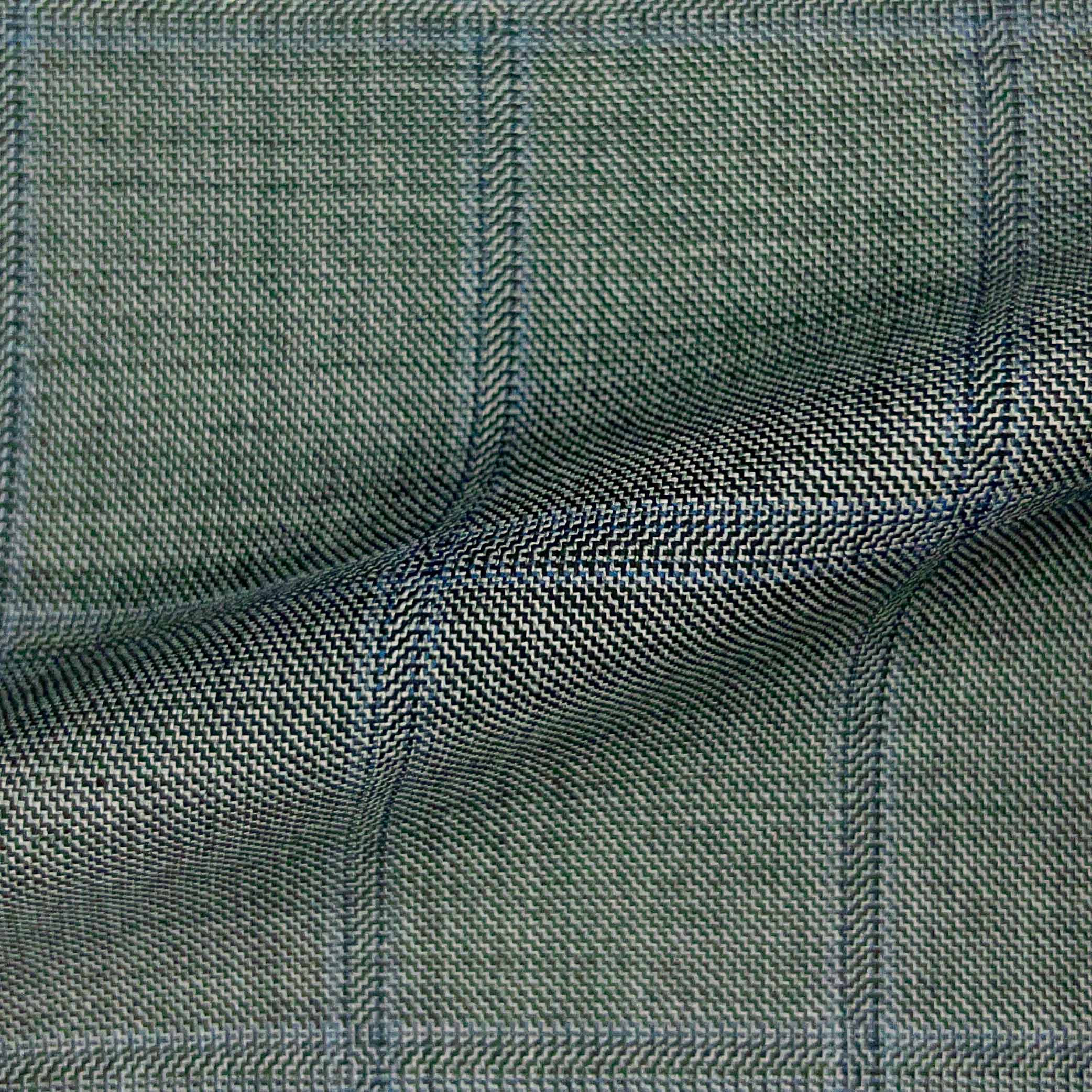 Westwood Hart Online Custom Hand Tailor Suits Sportcoats Trousers Waistcoats Overcoats Grey Windowpane Design