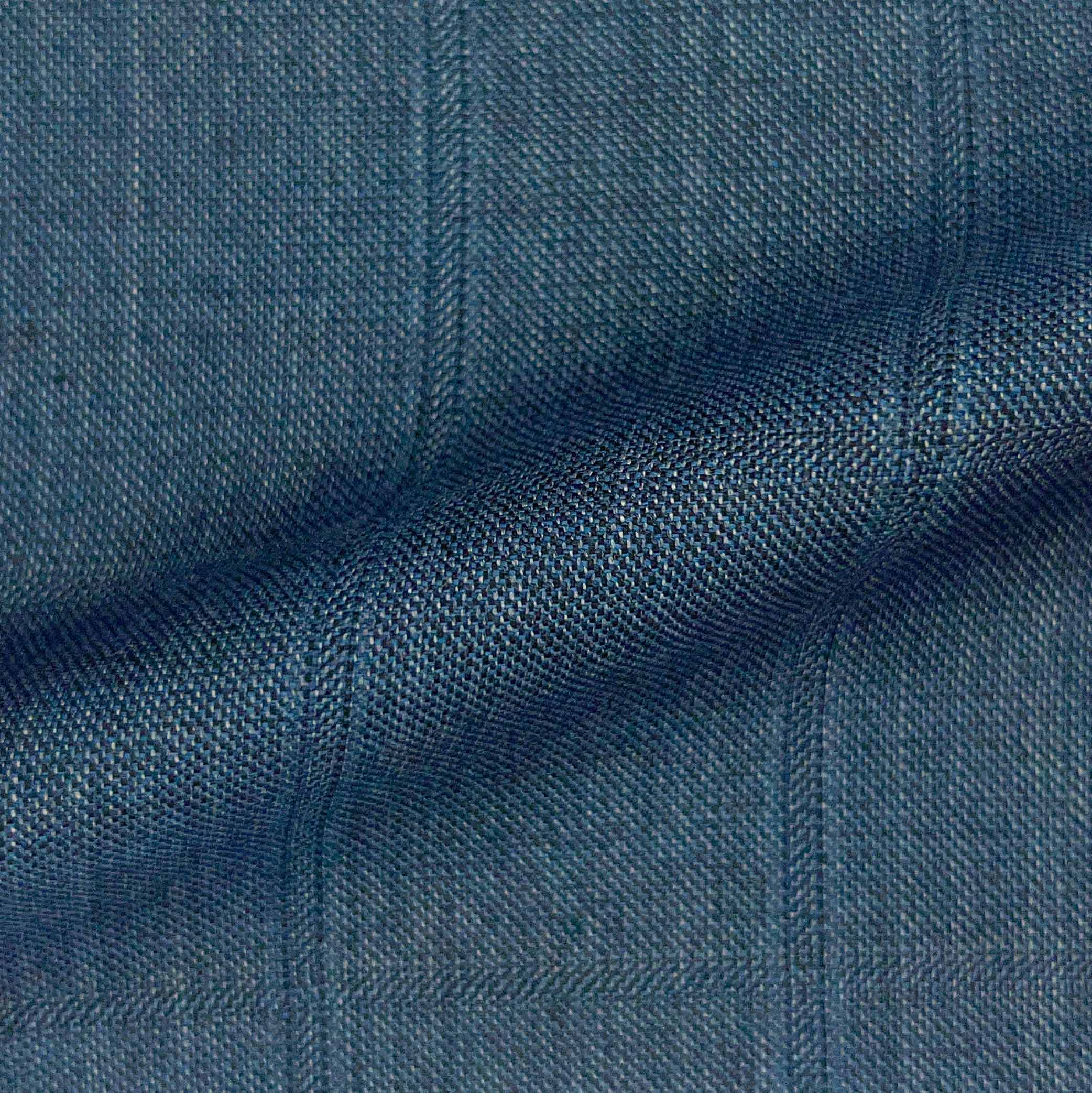 Westwood Hart Online Custom Hand Tailor Suits Sportcoats Trousers Waistcoats Overcoats Piegon Blue Windowpane Design