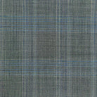 Westwood Hart Online Custom Hand Tailor Suits Sportcoats Trousers Waistcoats Overcoats Grey With Fine Blue Prince Of Wales Glen Plaid Windowpane Design