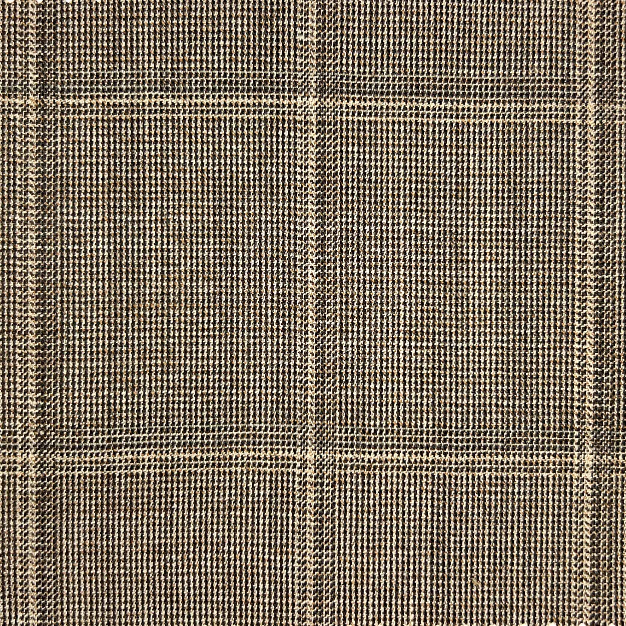 Westwood Hart Online Custom Hand Tailor Suits Sportcoats Trousers Waistcoats Overcoats Oat Brown With Large Tan Windowpane