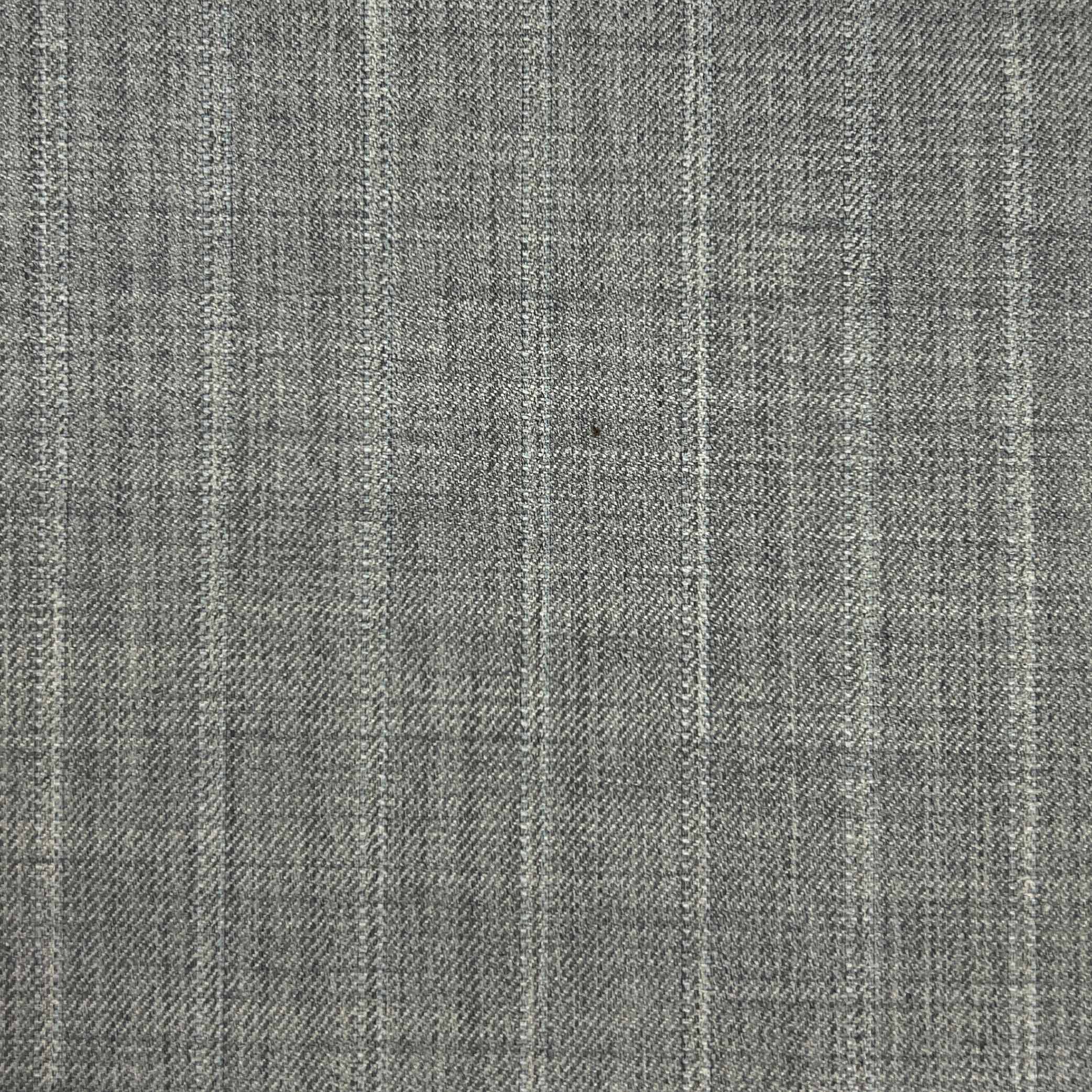 Westwood Hart Online Custom Hand Tailor Suits Sportcoats Trousers Waistcoats Overcoats Pearl Grey With Fine Self Stripes Design