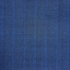 Westwood Hart Online Custom Hand Tailor Suits Sportcoats Trousers Waistcoats Overcoats Steel Blue 5/8" Wide Self Stripes Design