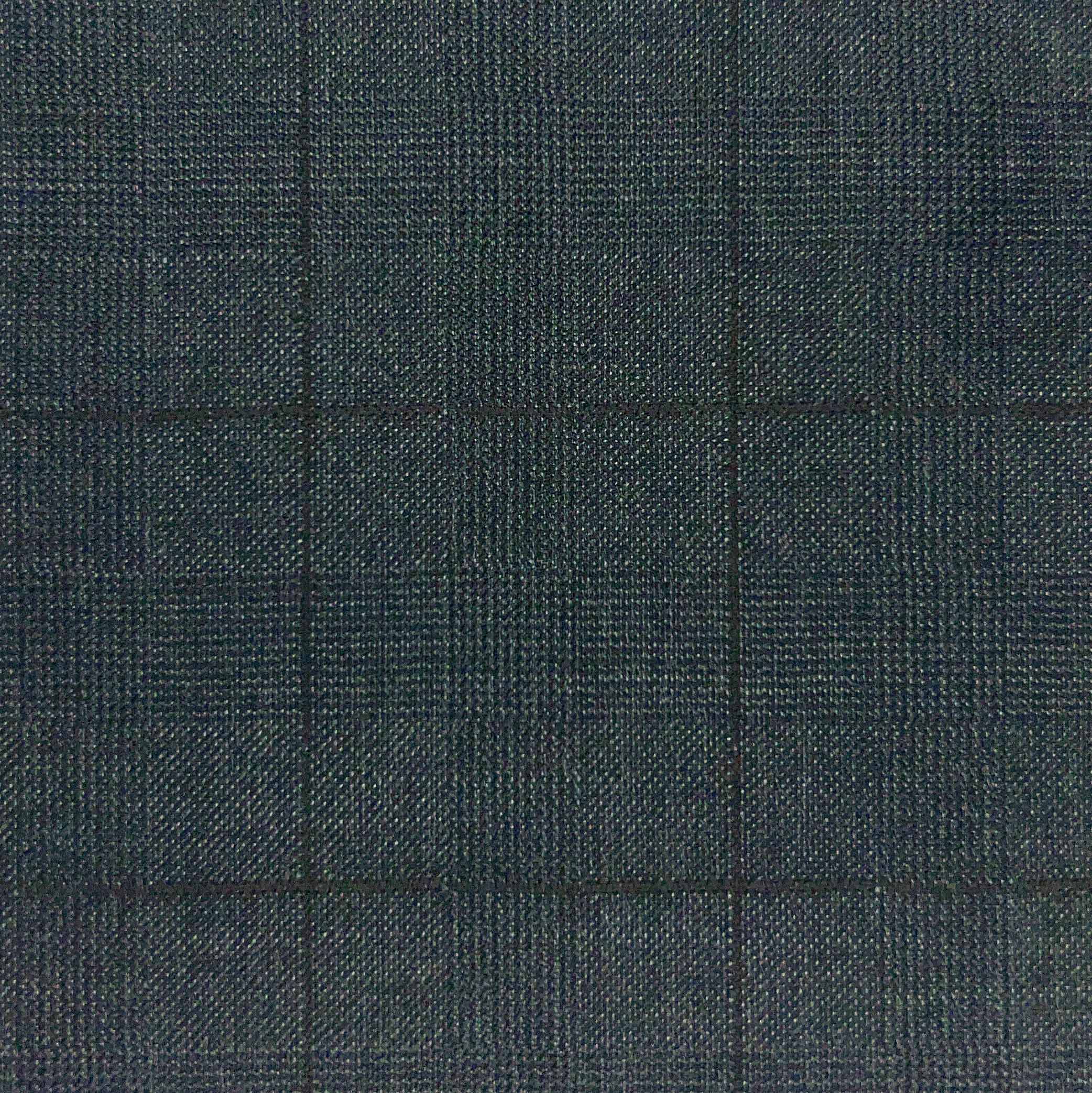 Westwood Hart Online Custom Hand Tailor Suits Sportcoats Trousers Waistcoats Overcoats Charcoal Grey Black WINDOWPANE PRINCE OF WALES GLEN PLAID Design
