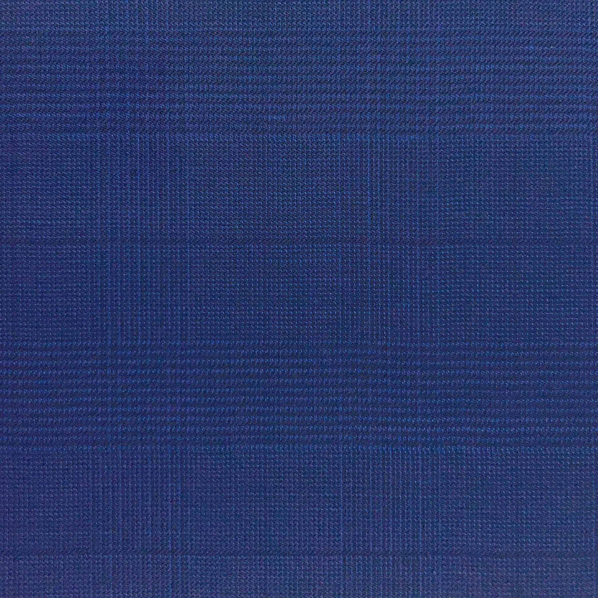Westwood Hart Online Custom Hand Tailor Suits Sportcoats Trousers Waistcoats Overcoats Royal Blue Navy Blue WINDOWPANE PRINCE OF WALES GLEN PLAID Design