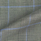 Westwood Hart Online Custom Hand Tailor Suits Sportcoats Trousers Waistcoats Overcoats Grey Sky Blue WINDOWPANE PRINCE OF WALES GLEN PLAID Design