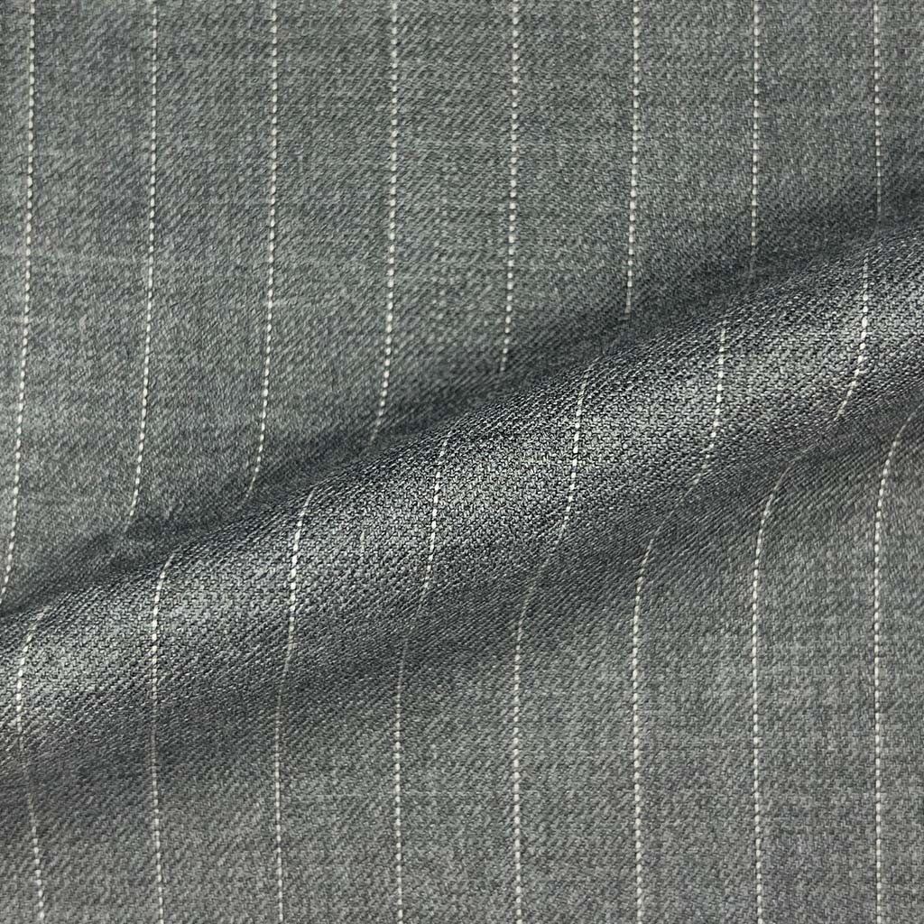 Westwood Hart Online Custom Hand Tailor Suits Sportcoats Trousers Waistcoats Overcoats Made To Measure Formalwear Tuxedo Light Grey Pinstripe With Comfort Stretch