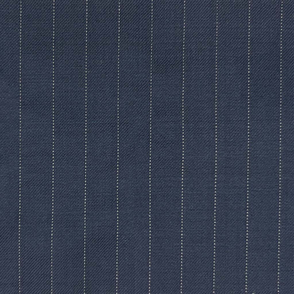 Westwood Hart Online Custom Hand Tailor Suits Sportcoats Trousers Waistcoats Overcoats Made To Measure Formalwear Tuxedo Midnight Blue Pinstripe With Comfort Stretch