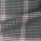 Westwood Hart Online Custom Hand Tailor Suits Sportcoats Trousers Waistcoats Overcoats Grey Houndstooth With Maroon Plaid