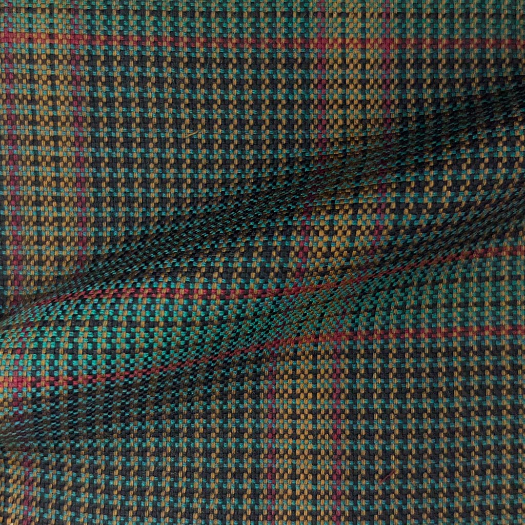 Westwood Hart Online Custom Hand Tailor Suits Sportcoats Trousers Waistcoats Overcoats Shamrock Green Houndstooth With Gold Plaid