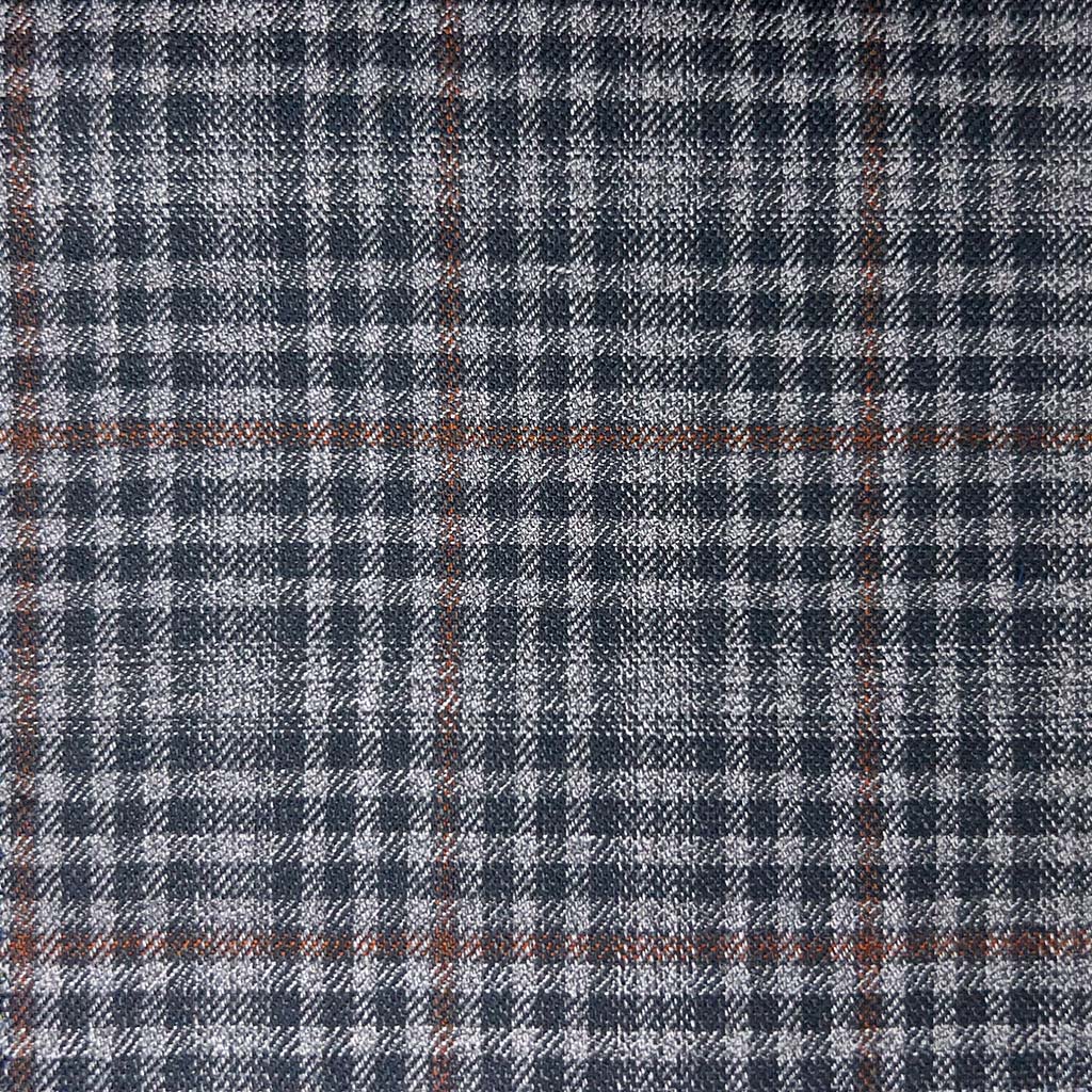Westwood Hart Online Custom Hand Tailor Suits Sportcoats Trousers Waistcoats Overcoats Grey With Brown Windowpane