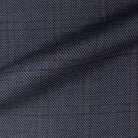 Westwood Hart Online Custom Hand Tailor Suits Sportcoats Trousers Waistcoats Overcoats Steel Navy Self Textured Windowpane