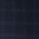 Westwood Hart Online Custom Hand Tailor Suits Sportcoats Trousers Waistcoats Overcoats Midnight Blue Self Textured Windowpane