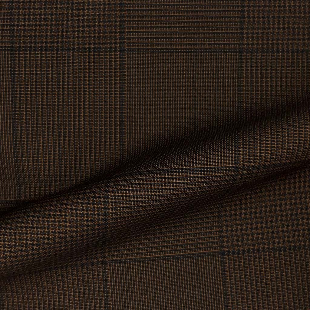 Vitale Barberis Canonico WOOL & MOHAIR Westwood Hart Online Custom Hand Tailor Suits Sportcoats Trousers Waistcoats Overcoats Made To Measure Formalwear Tuxedo Chocolate Brown Prince Of Wales Glen Plaid