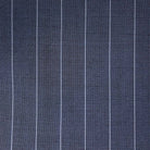 Vitale Barberis Canonico WOOL & MOHAIR Westwood Hart Online Custom Hand Tailor Suits Sportcoats Trousers Waistcoats Overcoats Made To Measure Formalwear Tuxedo Steel Blue 5/8" Wide Pinstripes