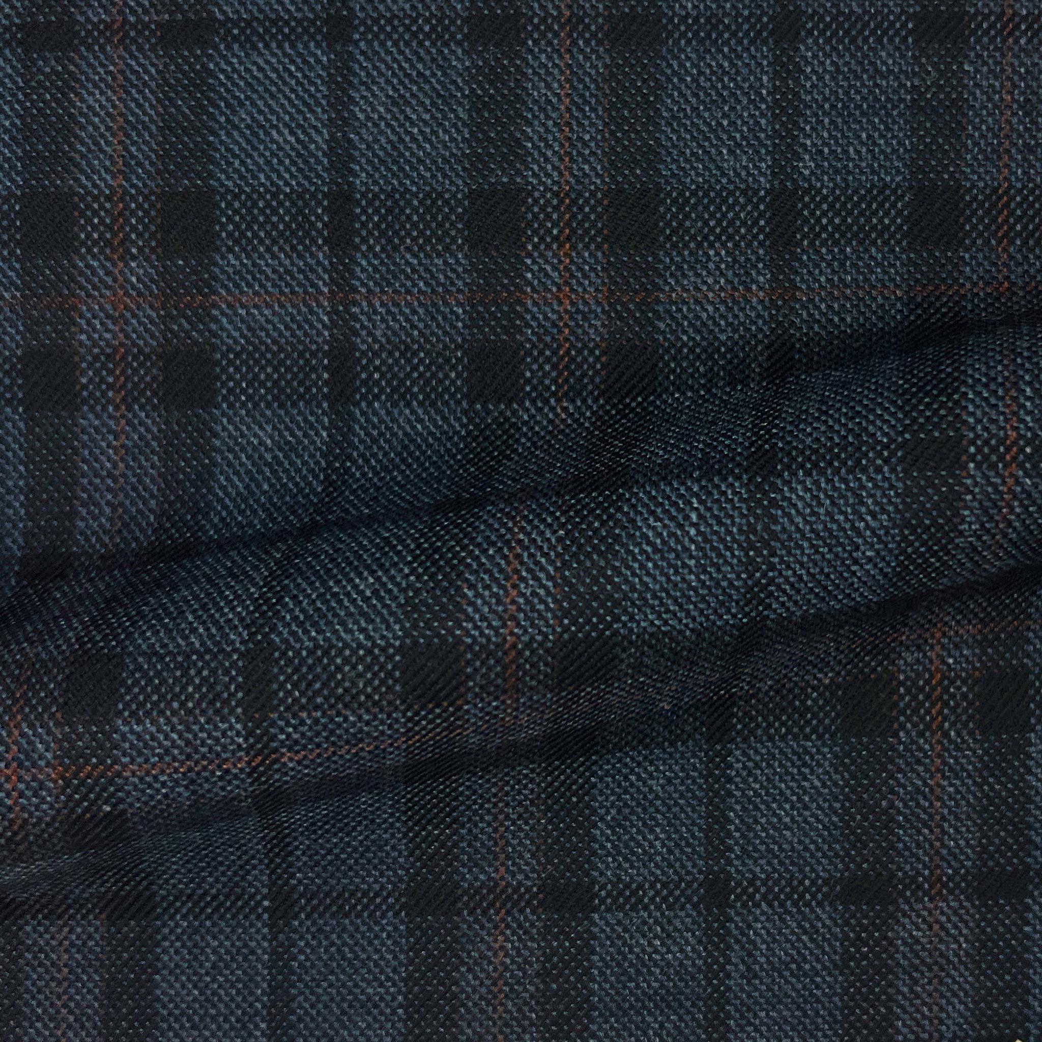 Westwood Hart Online Custom Hand Tailor Suits Sportcoats Trousers Waistcoats Overcoats Dark Steel Grey Rust Windowpane