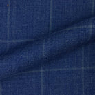 Westwood Hart Online Custom Hand Tailor Suits Sportcoats Trousers Waistcoats Overcoats Medium Blue Windowpane