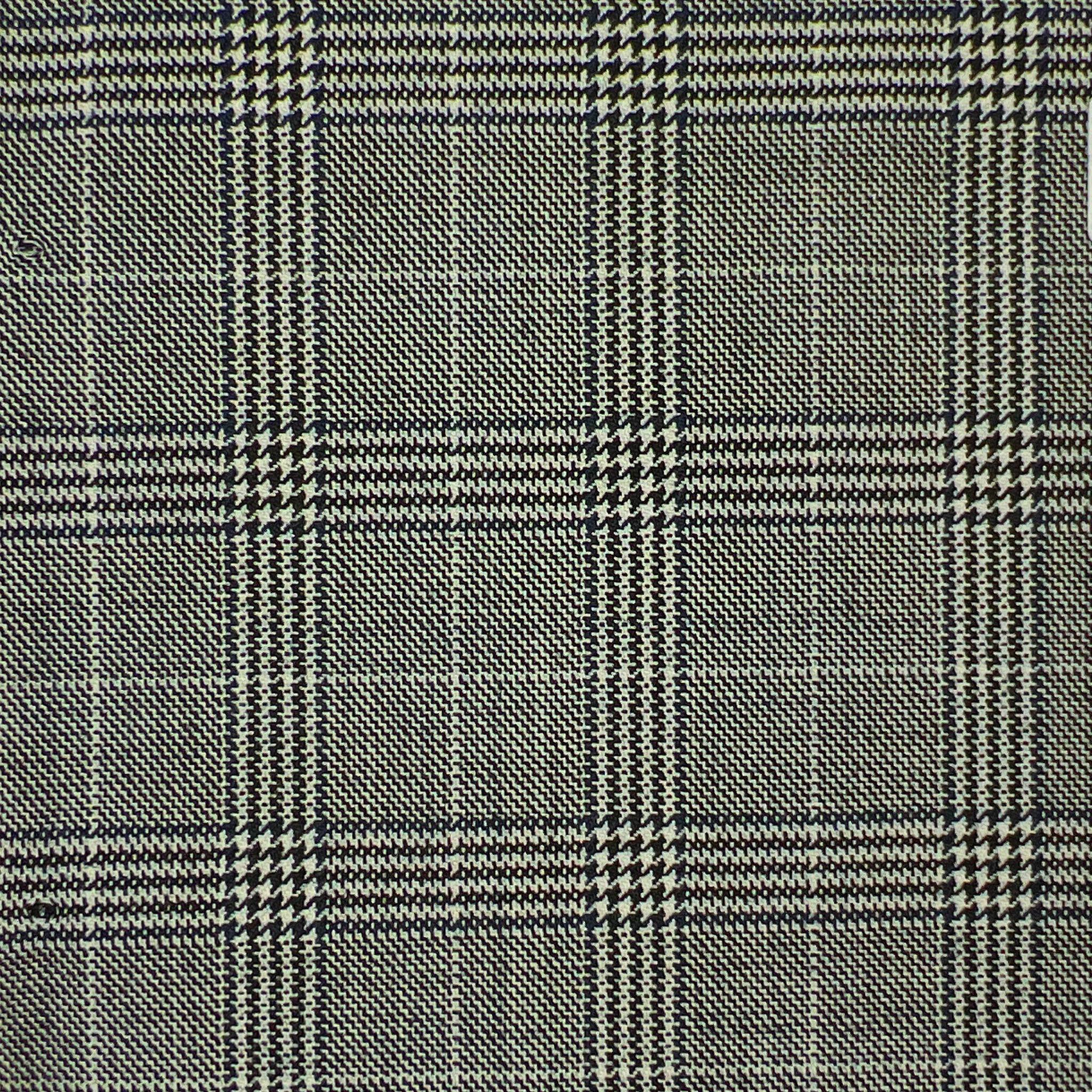 Westwood Hart Online Custom Hand Tailor Suits Sportcoats Trousers Waistcoats Overcoats Steel Grey Prince Of Wales Plaid White Windowpane