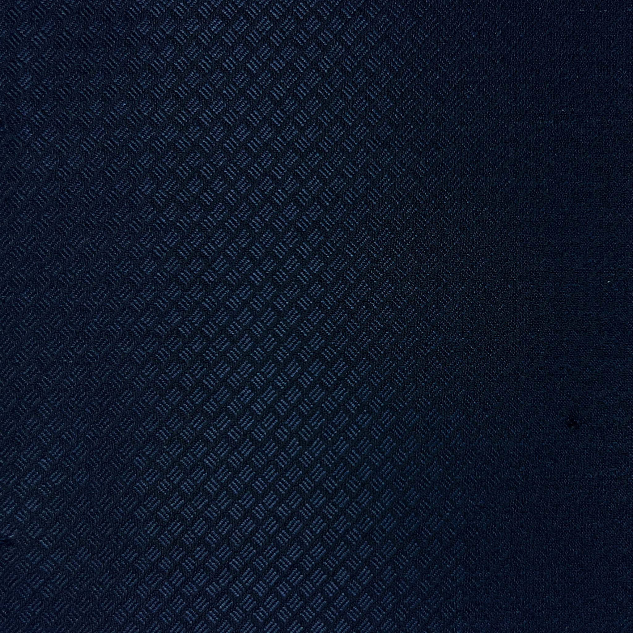 Navy Jacquard Wool Menswear Suit