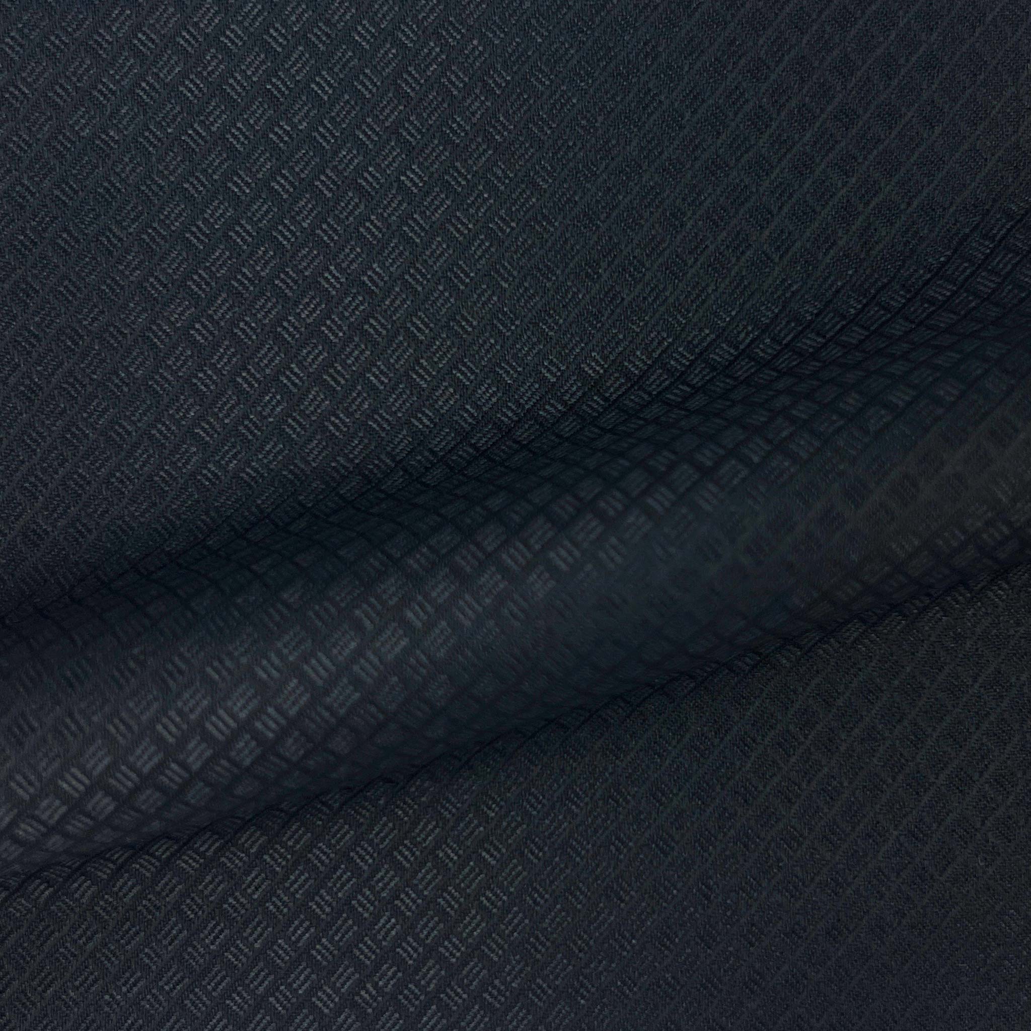 Black Jacquard Wool Menswear Suit