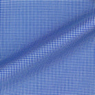 Royal Blue Micro Houndstooth Giza 45 Egyptian Cotton Dress Shirt Cloth