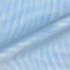Light Blue Fine Micro Grid Check Giza 45 Egyptian Cotton Dress Shirt Cloth