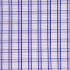 Purple Grid Check Giza 45 Egyptian Cotton Dress Shirt Cloth