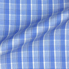 Blue Giza 45 Egyptian Cotton Dress Shirt Cloth