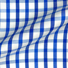 Royal Blue Giza 45 Egyptian Cotton Dress Shirt Cloth