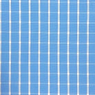 Baby Blue Grid Check Giza 45 Egyptian Cotton Dress Shirt Cloth