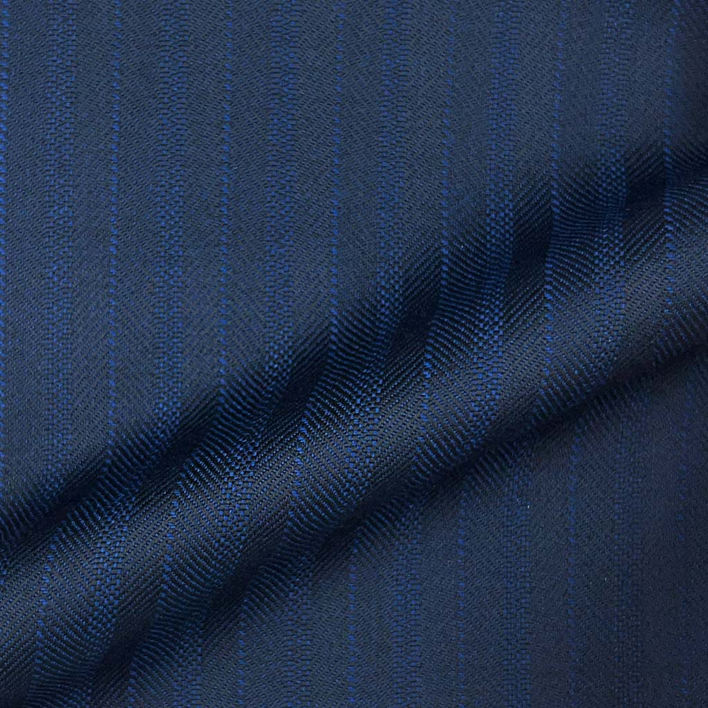 Westwood Hart Online Custom Hand Tailor Suits Sportcoats Trousers Waistcoats Overcoats Navy Self Stripes