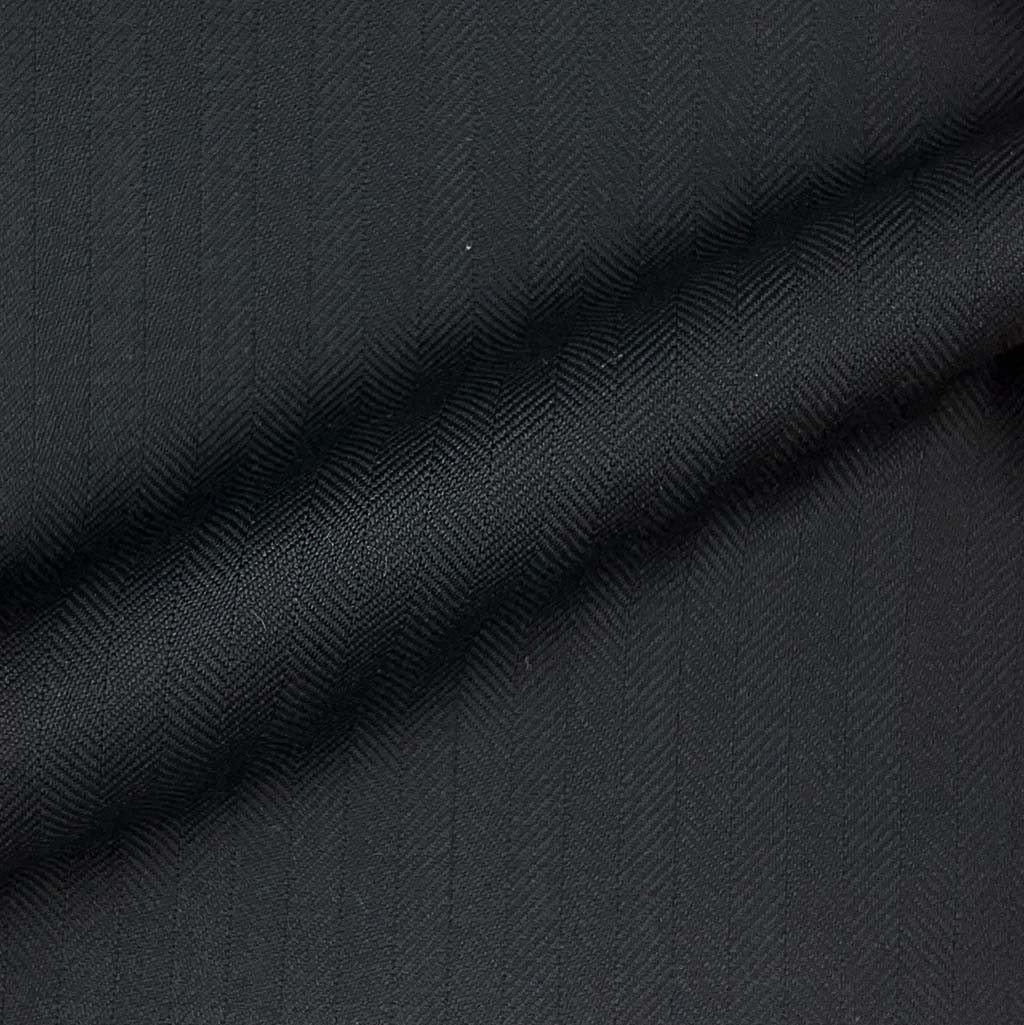 Loro Piana Four Seasons Super 130's Wool Westwood Hart Online Custom Hand Tailor Suits Sportcoats Trousers Waistcoats Overcoats Made To Measure Formalwear Tuxedo Black Herringbone