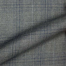 Loro Piana Four Seasons Super 130's Wool Westwood Hart Online Custom Hand Tailor Suits Sportcoats Trousers Waistcoats Overcoats Made To Measure Formalwear Tuxedo Medium Grey With Navy Plaid
