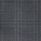 Loro Piana Four Seasons Super 130's Wool Westwood Hart Online Custom Hand Tailor Suits Sportcoats Trousers Waistcoats Overcoats Made To Measure Formalwear Tuxedo Dark Grey Windowpane