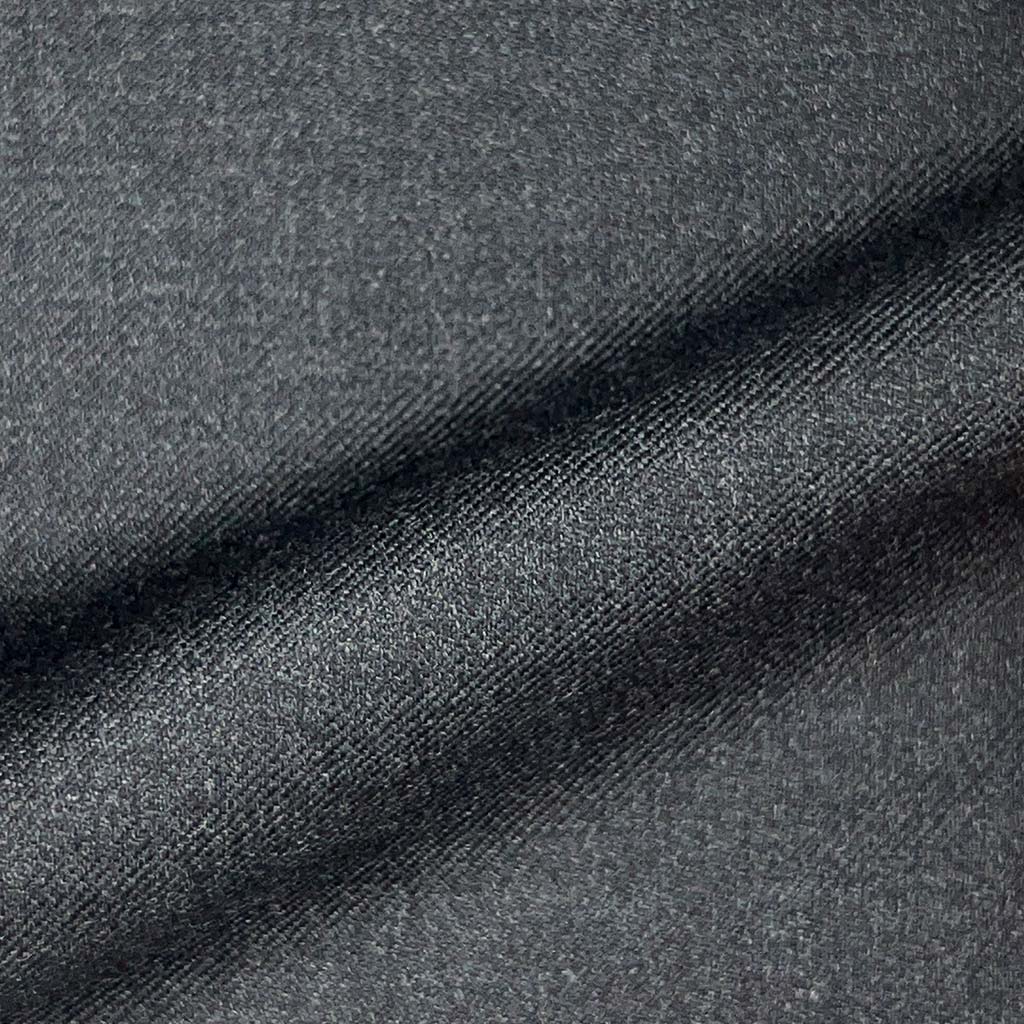 Loro Piana Four Seasons Super 130's Wool Westwood Hart Online Custom Hand Tailor Suits Sportcoats Trousers Waistcoats Overcoats Made To Measure Formalwear Tuxedo Dark Grey Plain Weave